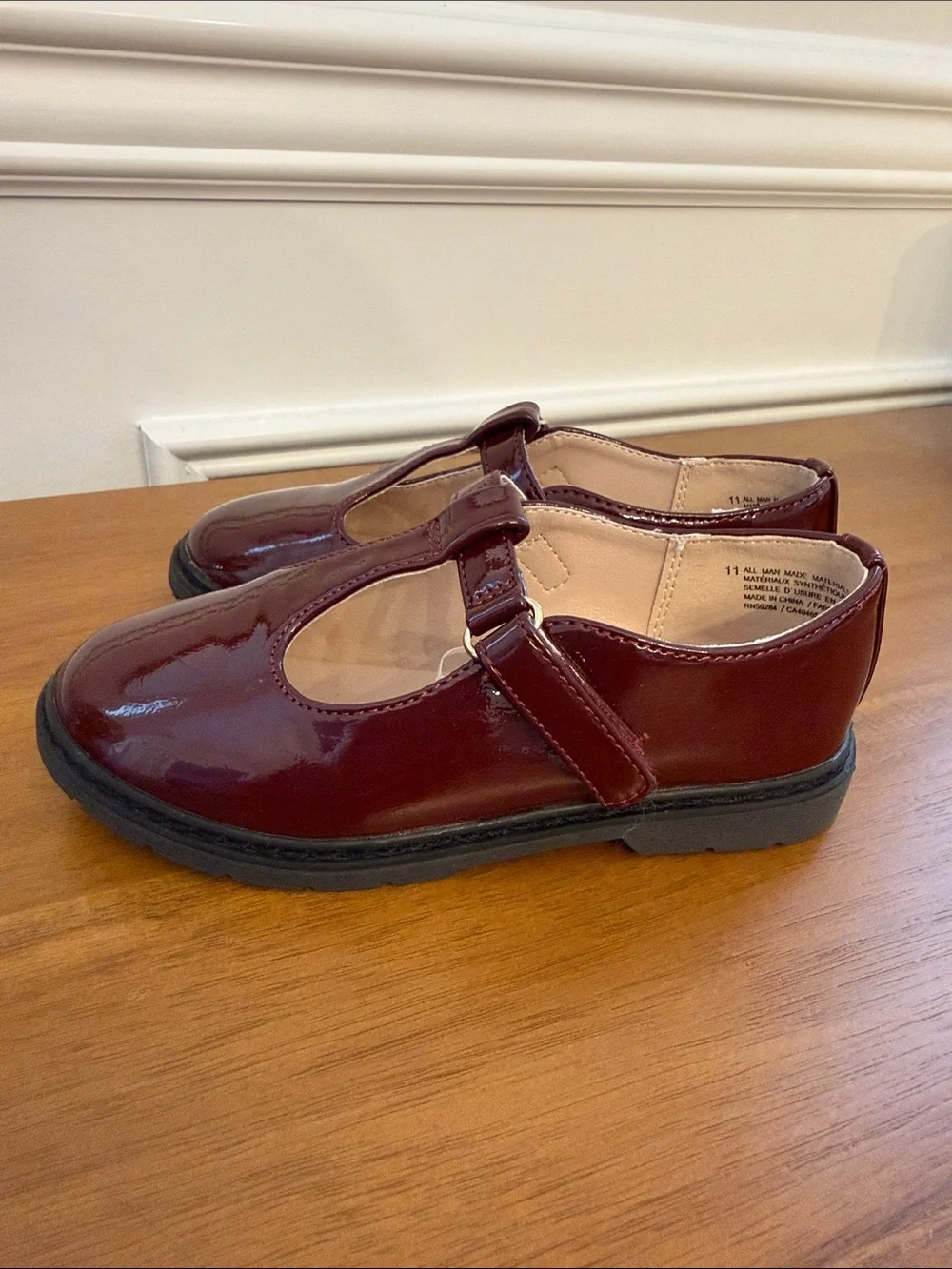 The Children’s Place - Girls' Mary Jane Shoes - Burgundy Patent